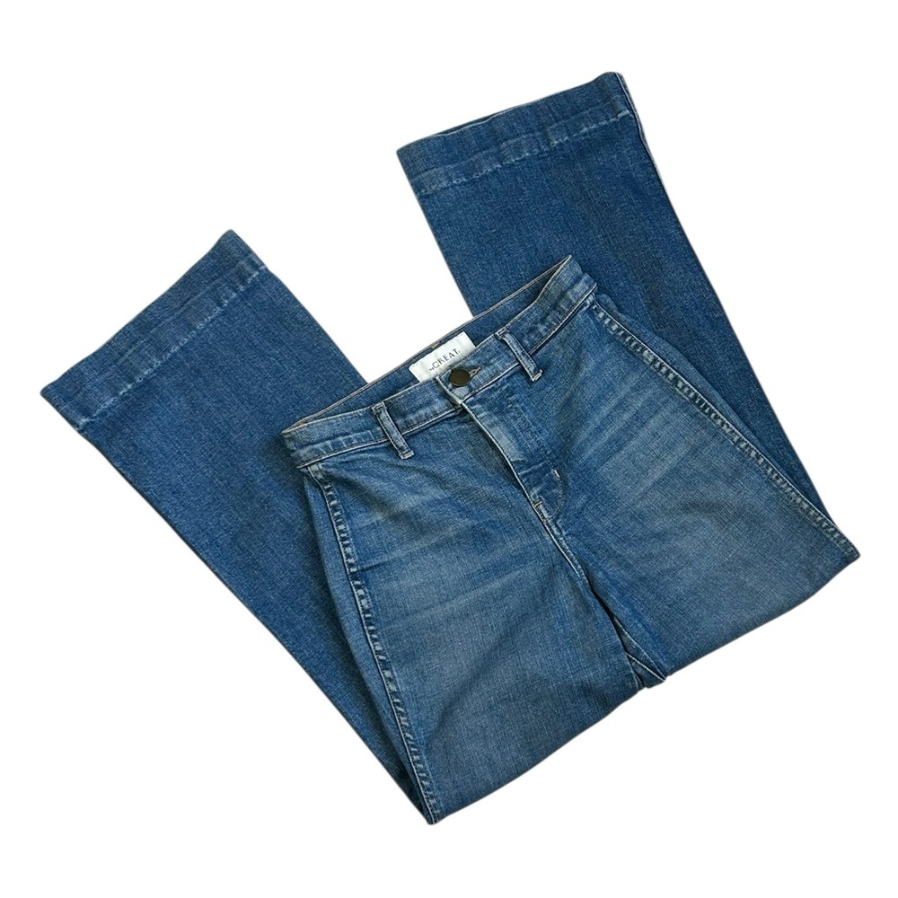 THE GREAT Sea Crop Wide Leg Jeans
